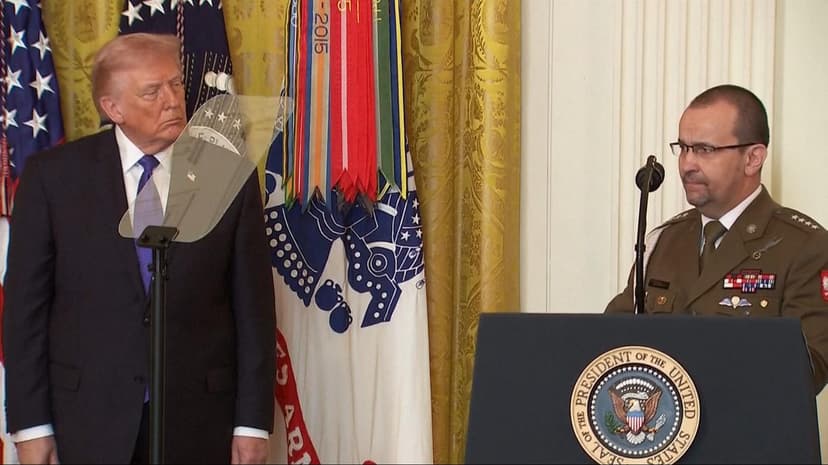 Trump honors Polish officer Karol Cierpica at White House ceremony