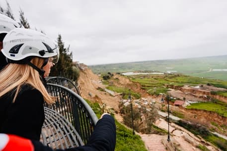 Italian Premier Visits Sicily After Cyclone Harry Devastation