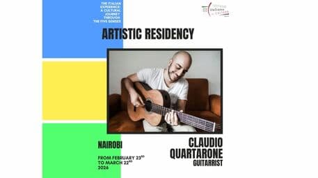 Guitarist Claudio Quartarone to Hold Artistic Residency in Nairobi