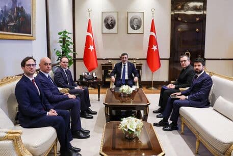 Italian Ambassador Manzo Received by Turkish Vice President Yilmaz