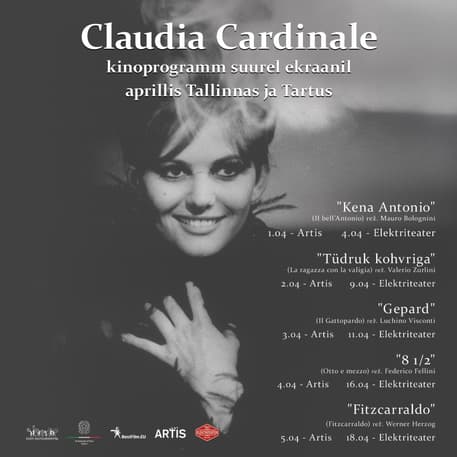 A retrospective dedicated to Claudia Cardinale in Estonia