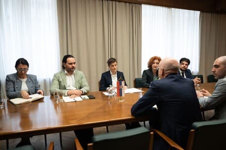 Meeting between Ambassador Gori and Serbian Parliament Speaker Brnabic on EU integration