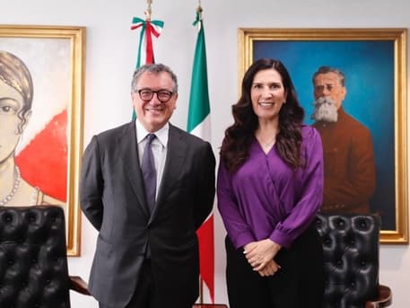Mexico, Ambassador Modiano received by the President of the Chamber of Deputies