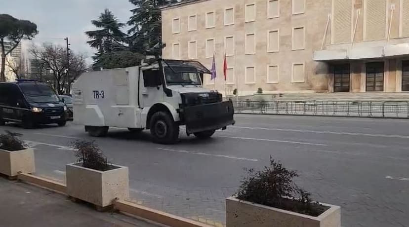 Albanian Prime Minister's Office Barricaded Ahead of Opposition Protest