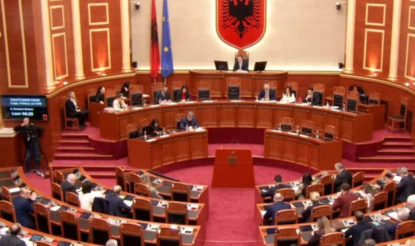 Albanian Parliament Holds Plenary Session