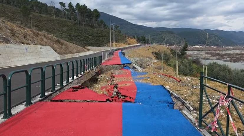 Road Segment Collapse in Elbasan, Albania Prompts Call for Audit