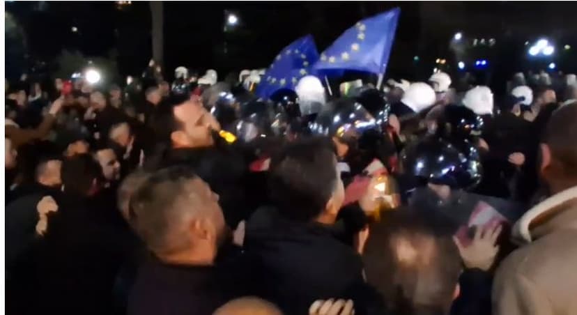 Tensions Escalate at Albanian Opposition Protest in Tirana