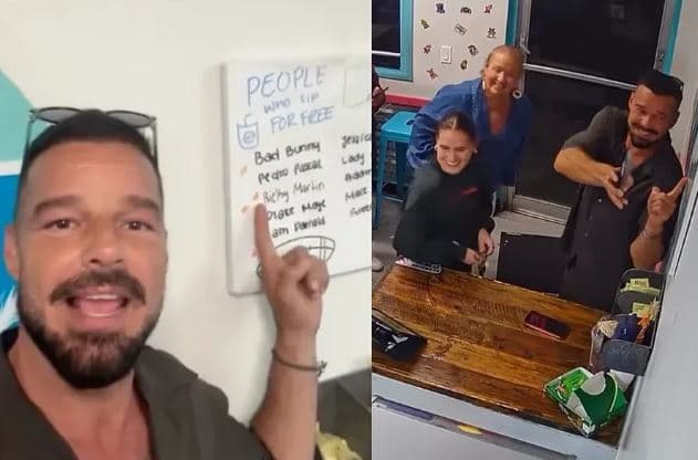 Ricky Martin's Surprise Cafe Appearance Goes Viral