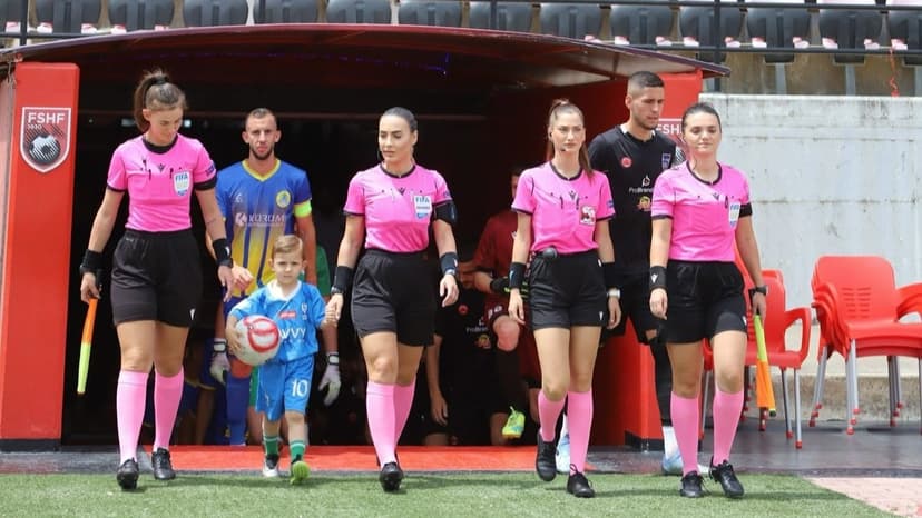 Kualifikueset e Botërorit 2027 për vajza / Rusta, Salla dhe Tafili arbitrojnë sfidën Spanjë-Islandë