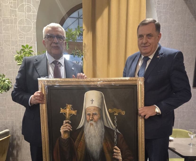 Mandić and Dodik Discuss Serbian Cultural and Spiritual Unity in Trebinje