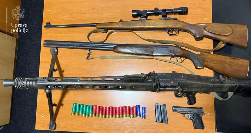 Montenegro's Police Campaign Recovers 57 Weapons and Over 1,150 Rounds of Ammunition in February