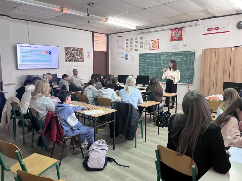 Internet Genius Project Implemented in Podgorica School