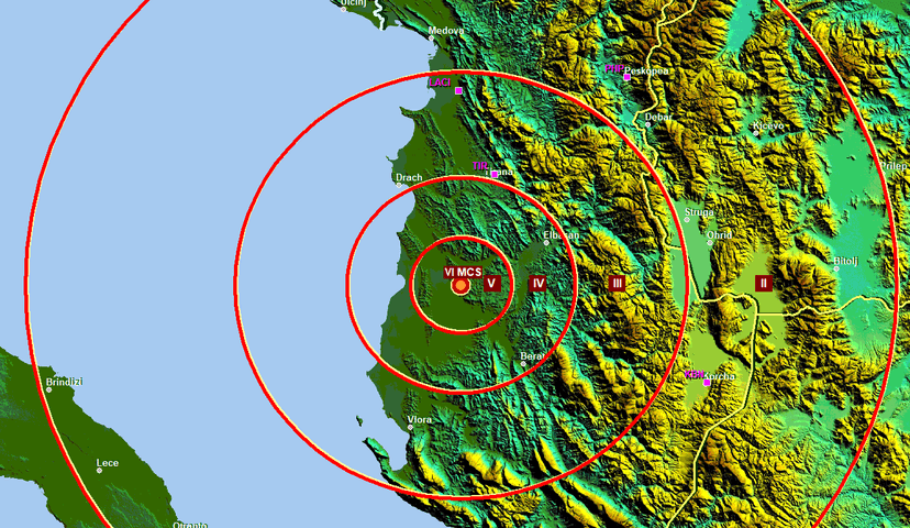 Moderate Earthquake Strikes Albania
