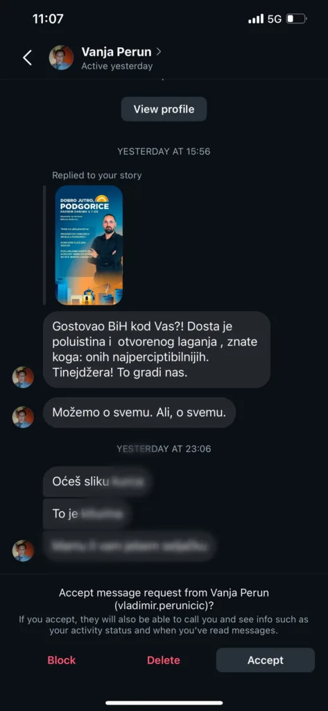 Montenegrin cardiologist arrested for offensive messages to journalist