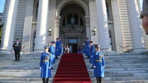 Professor Dušan Pavlović Simulates Student List Vote for Serbian Elections