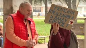 Protest in Belgrade for Student Accused of Violence