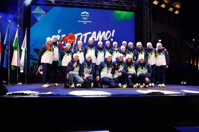 Slovenian Olympians Welcomed Home in Ljubljana