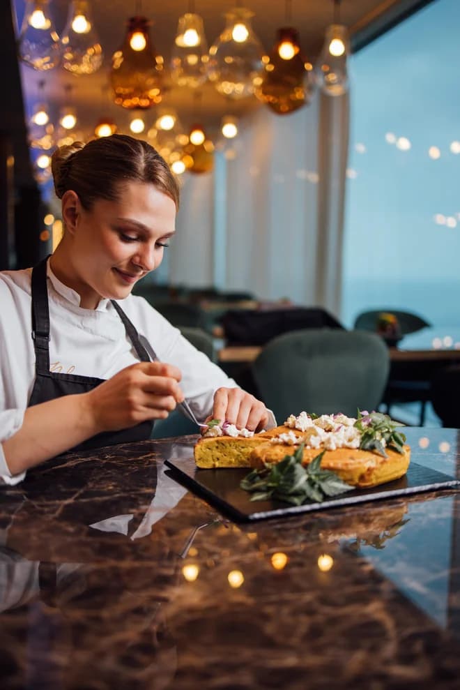 Restaurant Nebo is in the hands of young chef Gabriela Filca