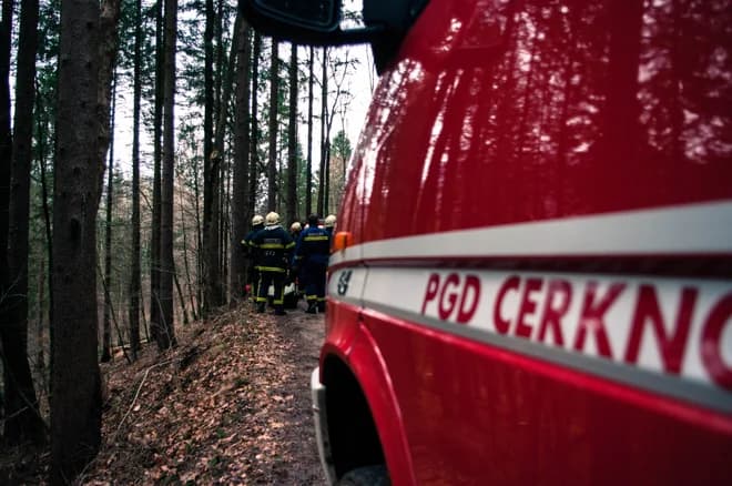 Fire in a carpentry workshop in Novaki, Slovenia