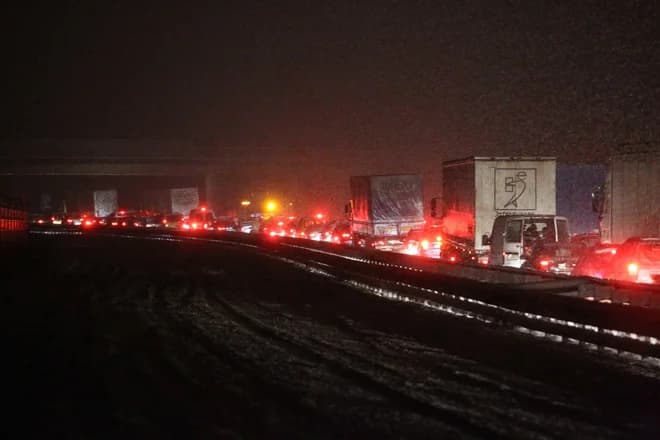 Slovenian Highway Closed Between Studenec Rest Stop and Postojna Towards Ljubljana