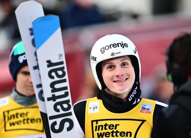 Domen Prevc po veliki drami vendarle do velikega kristalnega globusa