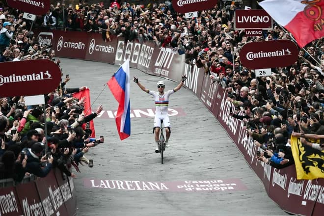 White roads are Tadej Pogačar's favorite playground