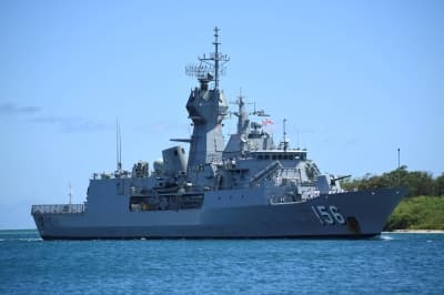 Australian Warship Transits Taiwan Strait, Tracked by Chinese Navy