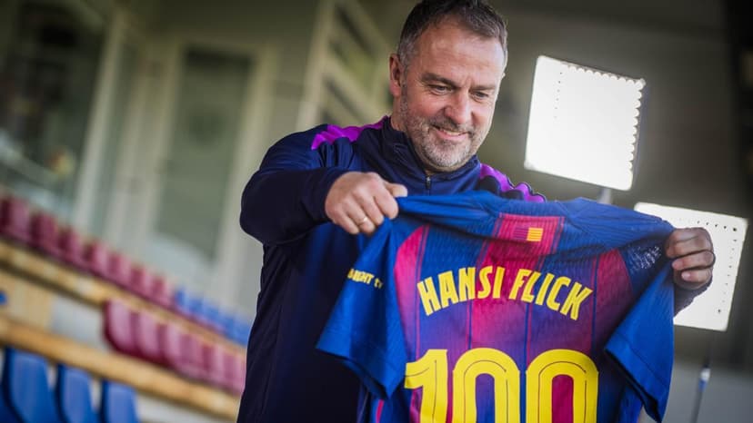 Flick, before his 100th match: “Barça is being an incredible journey”