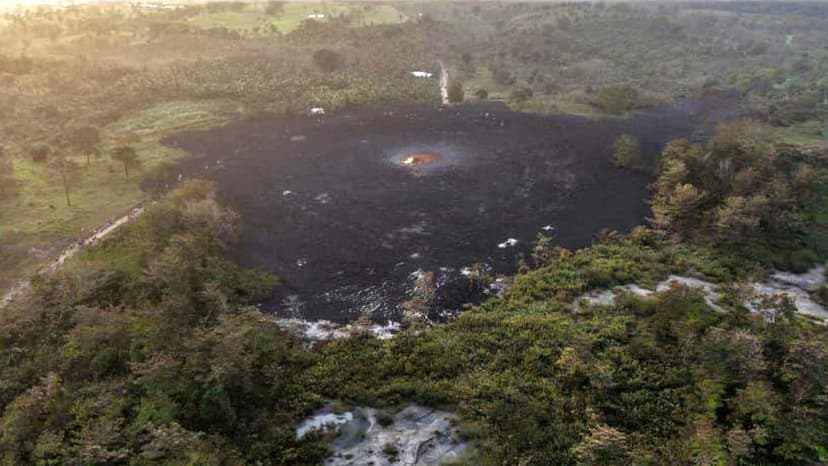 Mud Volcano Eruption Affects Colombian Municipality