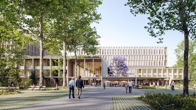 Future Trueta Hospital Design Revealed with Interior Rambla and Garden Squares