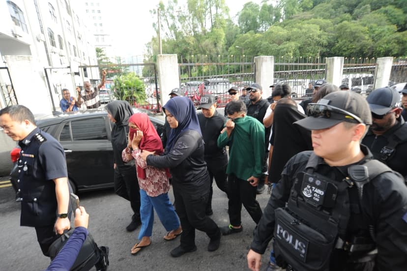 Six charged over Pasir Gudang car park robbery plot involving RM500,000 cash
