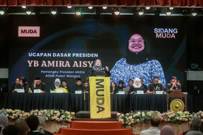 Amira Aisya confirmed as Muda president in party’s inaugural election