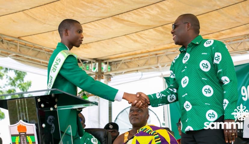 Sammi Awuku Returns to Alma Mater AUGUSCO, Launches 'Change Makers Award' at 96th Speech Day