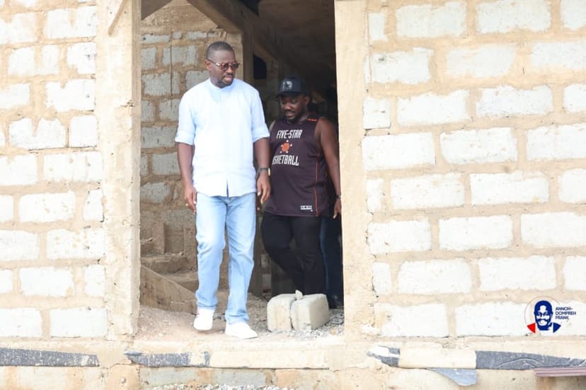 Minority Chief Whip Inspects New Adoagyiri Health Centre Project