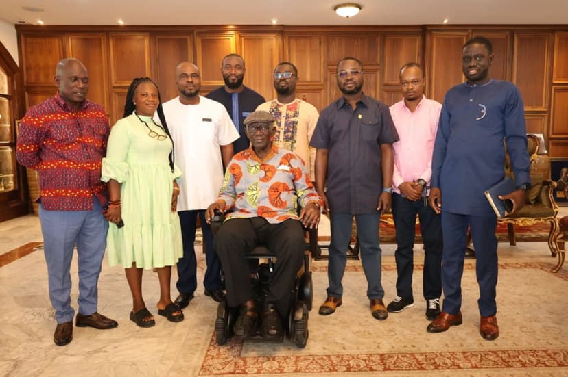 NPP Organiser Hopeful Emmanuel Korsi Bodja Visits Former President Kufuor