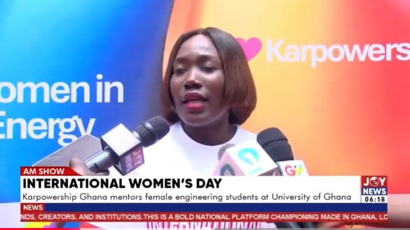 Karpowership Ghana Empowers Female Students in STEM for International Women's Day