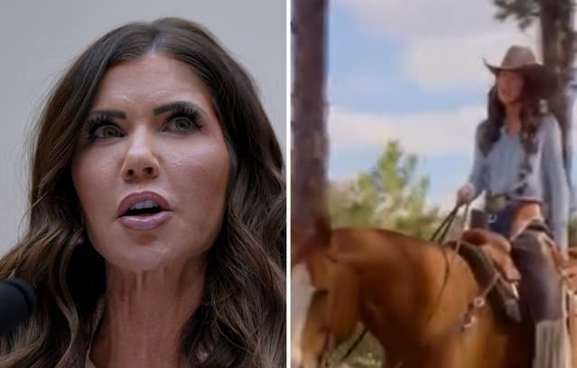 Trump disavows $220 million border security ad campaign involving Kristi Noem