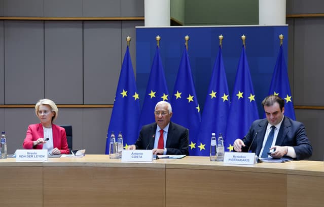 Eurogroup President Kyriakos Pierrakakis Meets with Brussels Troika