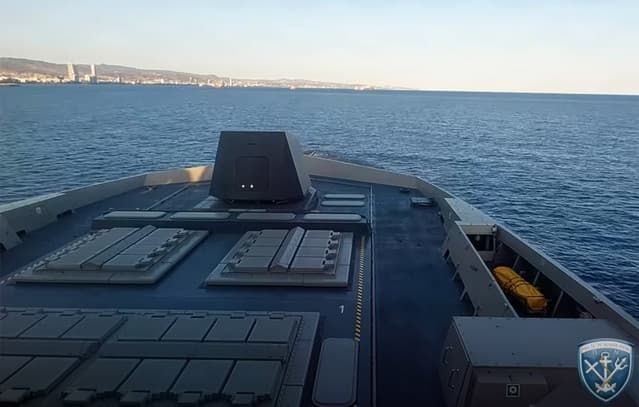 Impressive video from the frigate Kimon – The moment of departure from Limassol