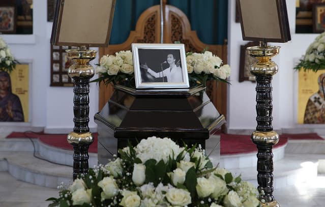 The Last 'Goodbye' to Giorgos Marinos – His Body at the Voula Cemetery