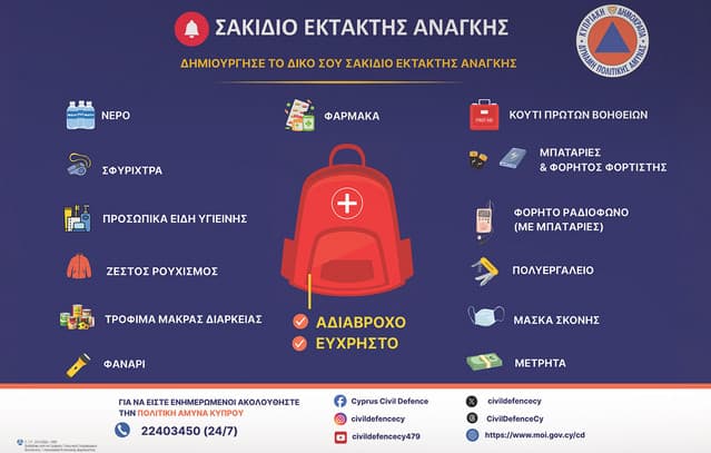 Cyprus Issues Emergency Kit Guidelines Amid Middle East Tensions