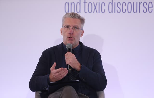 Greek Minister Skertsos Discusses Fake News Impact at Athens Alitheia Forum