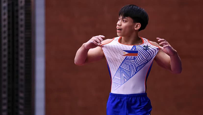 Eldrew Yulo earns first senior medal with floor exercise gold in Turkey