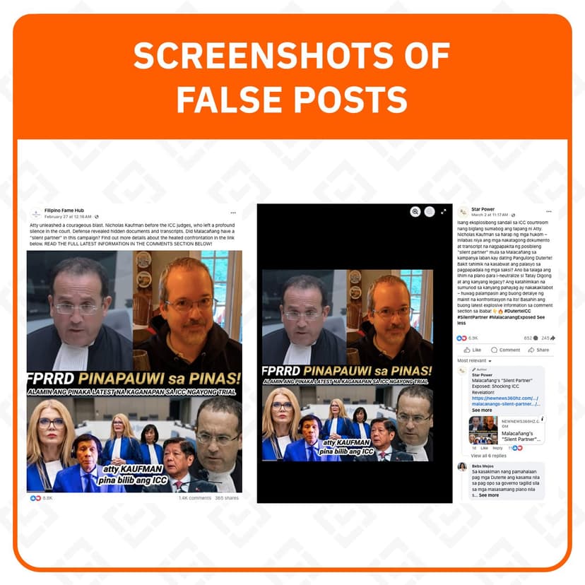 FACT CHECK: Posts show American author Nicholas Kaufmann, not Duterte’s lawyer