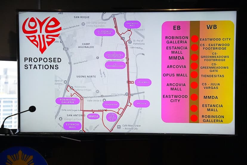 Free Love Bus ride routes across Metro Manila