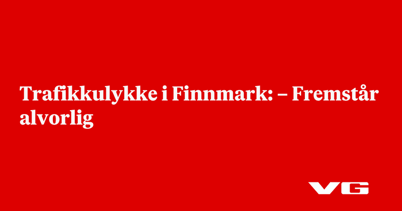 Serious Head-on Collision in Finnmark, Norway