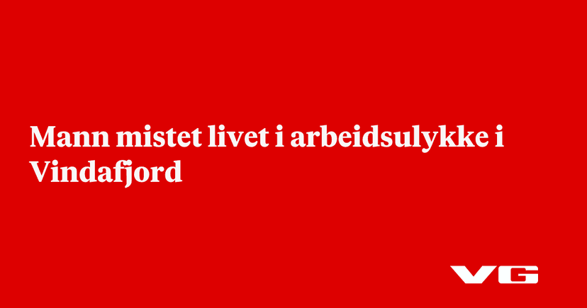 Fall accident in Vestland county, Norway