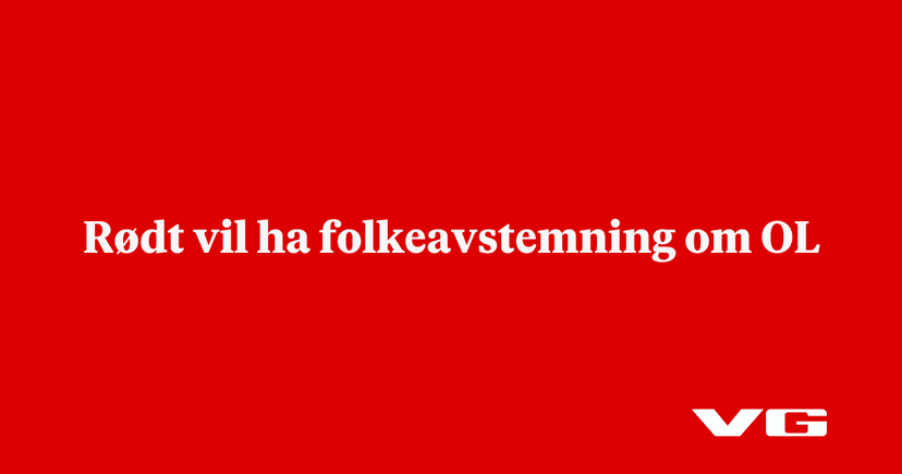 Rødt Party Calls for Referendum on Olympic Games