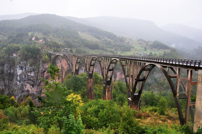 Road Closure on Đurđevića Tara Bridge in Montenegro