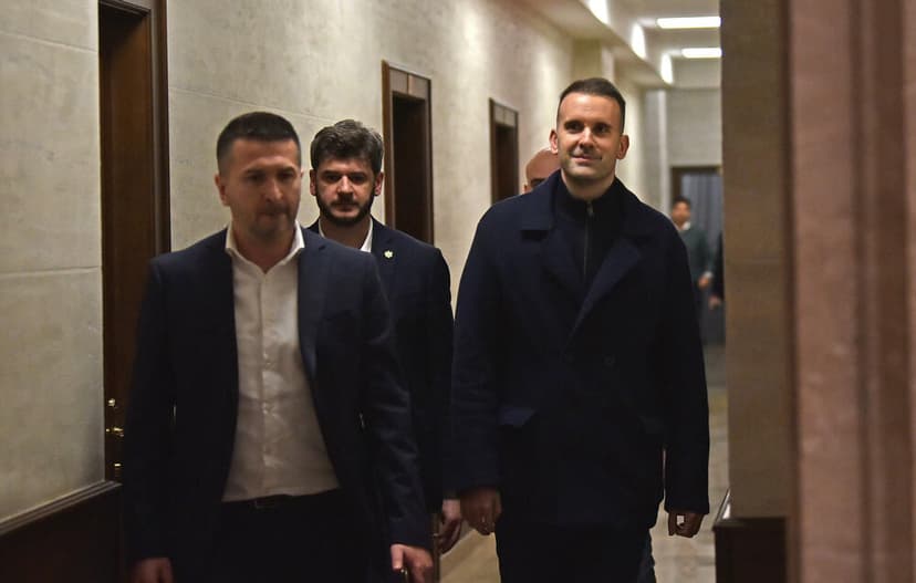 Montenegrin Prime Minister Spajić Arrives at Parliament